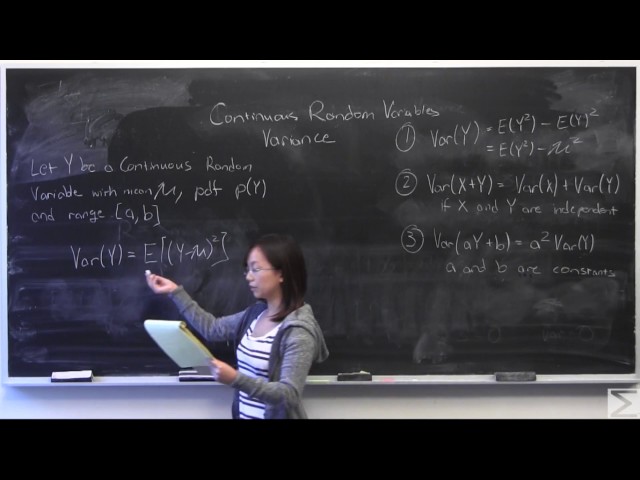 Variance of Continuous Random Variables
