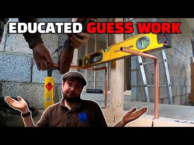 THE 1ST FIX GUESSING GAME | Plumbers day | New build project