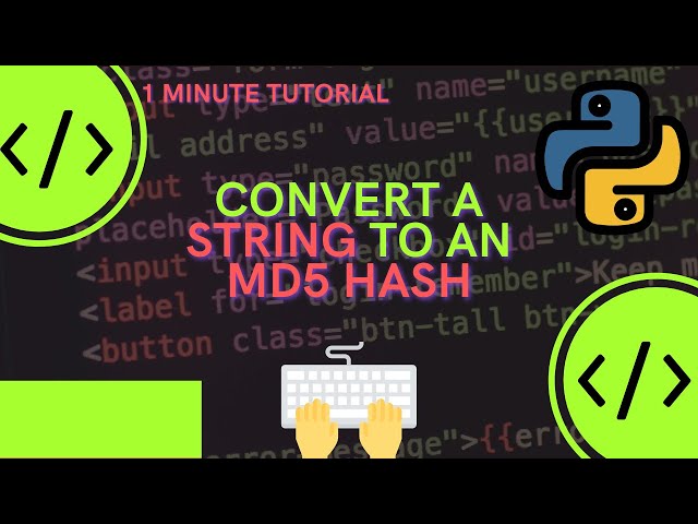 How to convert a string to an MD5 hash in Python