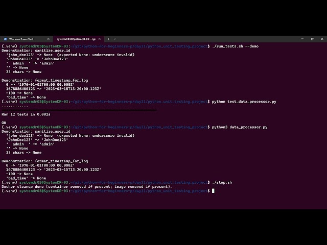 Day 31: Unit Testing with `unittest` - Writing Your First Tests (Verifying Small Units of Code)