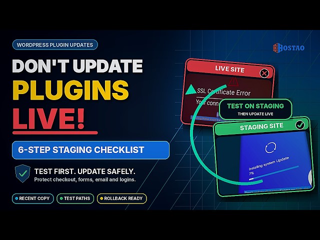 How to Update WordPress Plugins Safely (Staging Checklist)