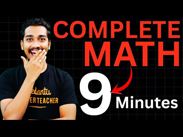 Complete Class 10 Maths in 9 Minutes | All Important Topics AP/TS SSLC | Rupesh Sir