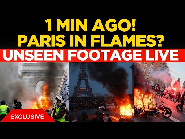 Breaking News LIVE: Police Clash With Protesters in Paris | France Protest LIVE | Paris In Flames?