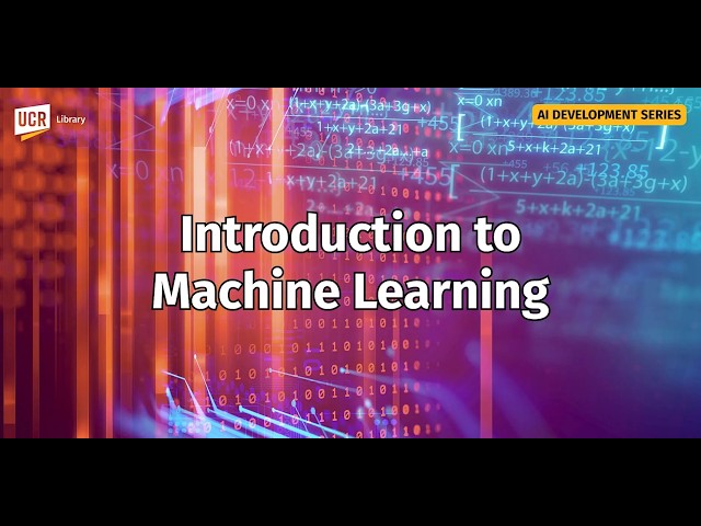 Introduction to Machine Learning