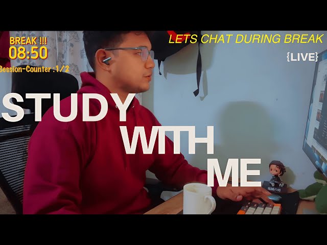 Study With Me LIVE | (Coding Session) | 40/10 Pomodoro | Relaxing Rain Sounds | Deep Focus | Day 11