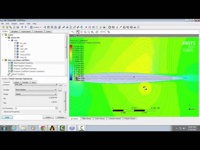 SimCafe: 3D Wing Numerical Results 3
