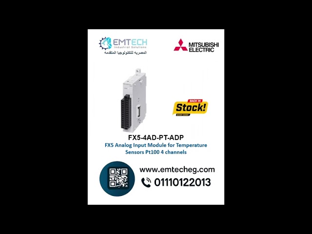 FX5-4AD-PT-ADP Mitsubishi PLC FX5 Analog Input Module