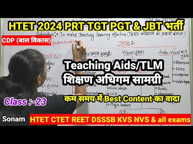 teaching Aids | TLM | अनुदेशात्मक सामग्री | teaching learning materials | CDP psychology classes |
