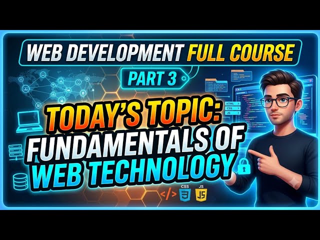  Fundamentals of Web Technology ।।।। Web Development Full Course | Part 3: