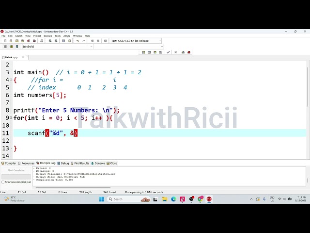 15 — User Input Array