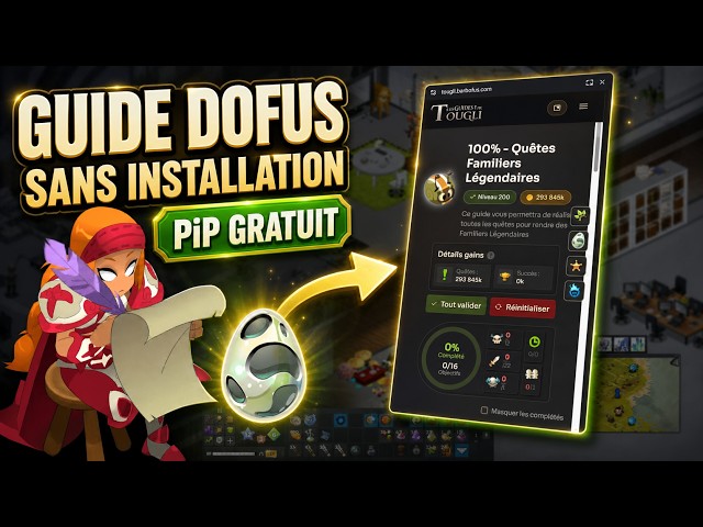 TOUGLI: A guide for all your Dofus adventures with a FREE PiP, no installation required 📍