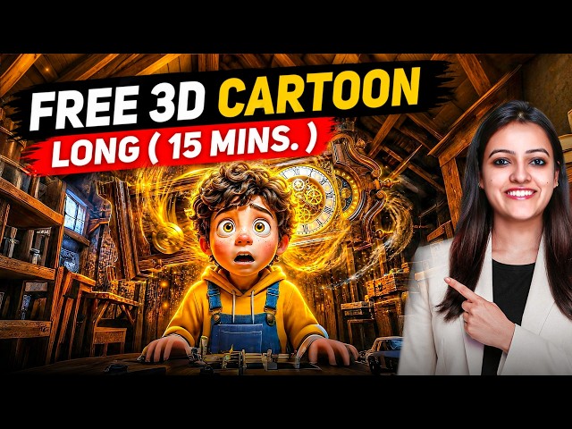 Make FREE 3D Cartoon Animation AI Videos🔥Voice+Dialogue✨AI video kaise banaye🔥Create AnimationVideos