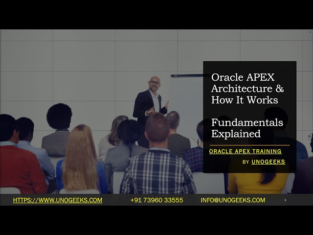 Oracle APEX Online Training | Oracle APEX Architecture & How It Works | Fundamentals Explained