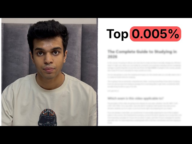 The Complete Guide to Studying like an All India Ranker in 2026.