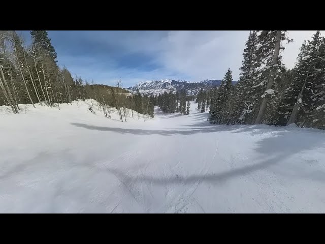 Purgatory Ski Resort 360 cam 5.3k video - Lift 8 BD&M-Sa's Psyche-Angels Tread-Bank-Angels-Base