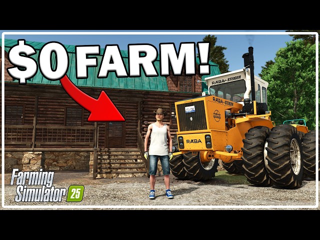 Surviving The WILD With $0 In Farming Simulator 25! Part 2