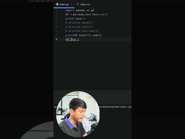 Missing values? Duplicate rows? Pandas वापरून साफ करा neat neat! 🧹📊 #ai #shorts #ytshorts #btech