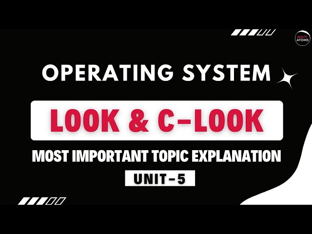 Look and C-look Numerical | Operating System | Unit 5 Most Imp topics | Operating System Aktu Exam
