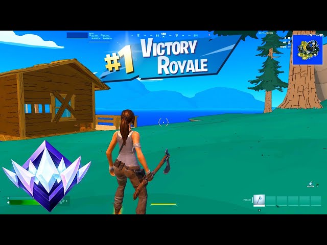 Ranked Reload Controller Gameplay w/ LARA CROFT Skin (Fortnite Simpsons)!