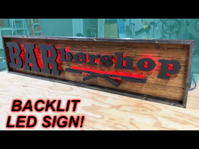Making a Custom LED Sign for a Barbershop