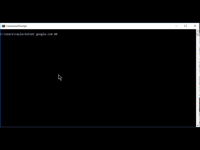 Test Google with Telnet | Port 80 (http)