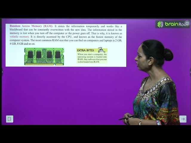 BRAIN ROOT CYBER CREATORS CLASS 5 CHAPTER 1 MEMORY OF THE COMPUTER