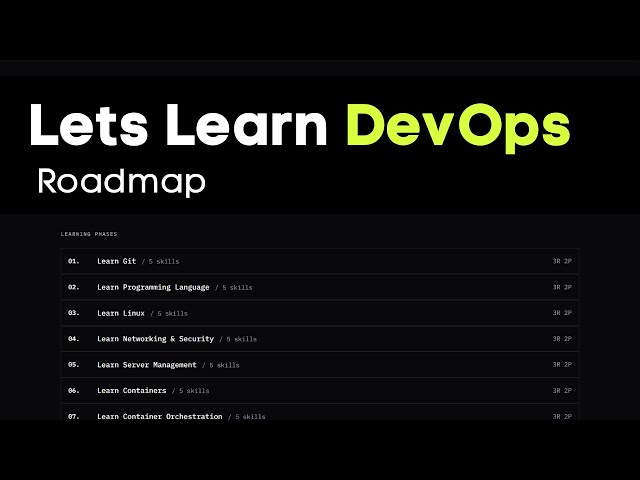 DevOps Roadmap 2026 Walkthrough: Your Complete Learning Path