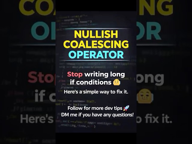 Stop writing long if conditions 😵‍💻Use ?? in JavaScript#javascript  #js #codingtips
