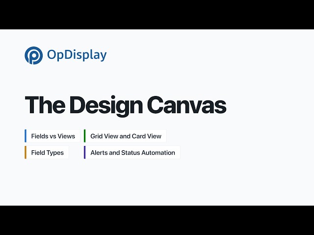 The OpDisplay Design Canvas