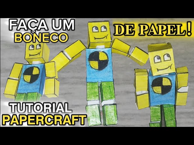 COMO FAZER um Boneco de Papel ARTICULADO (RAGDOLL) que se MEXE de VERDADE!!! | Tutorial Papercraft