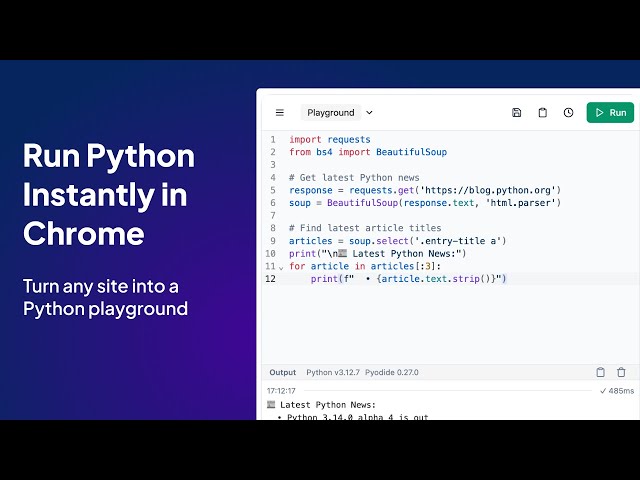 Python Code Runner: Instantly Run Python Code Online