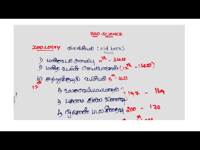 TRB BEO SCIENCE/ ZOOLOGY where do study