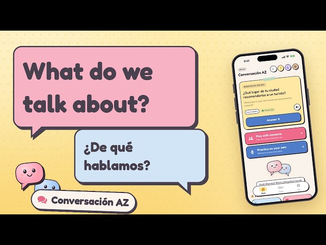 What Do We Talk About? Spanish Conversation Cards for Two | Conversación AZ for iPhone & iPad