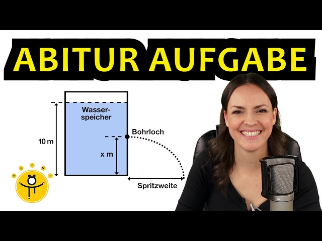 ABITUR Aufgabe – Wasserspeicher Analysis