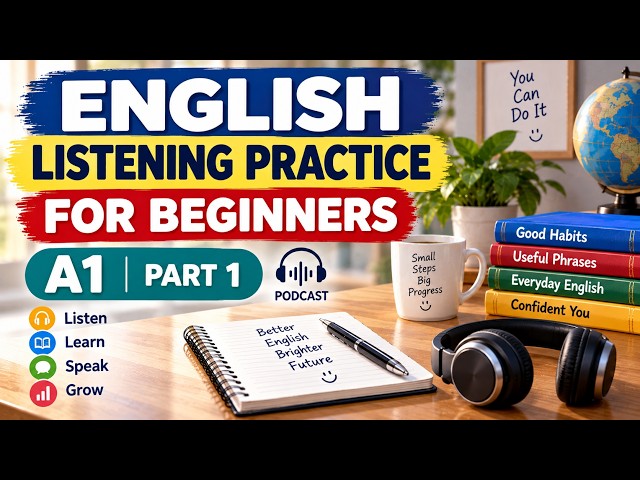 Learning English Podcast for Beginners | A1 English Listening Practice | Part 1