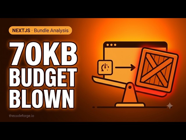 Next.js Bundle Analysis: 70KB from a single import broke