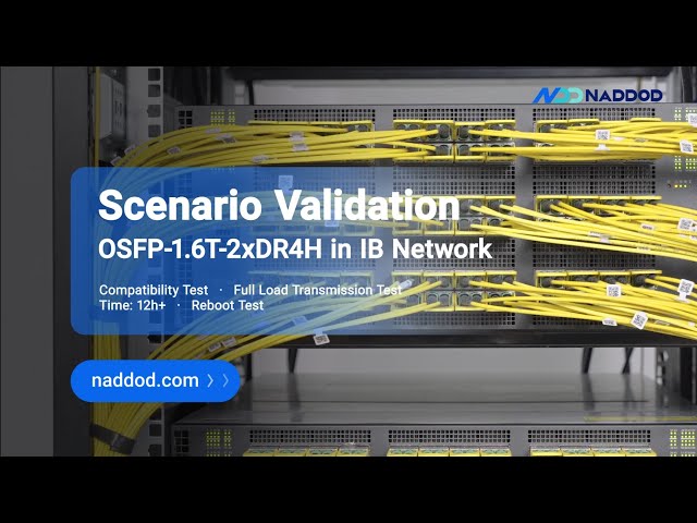 1.6T InfiniBand Transceivers Full Load Testing | NADDOD