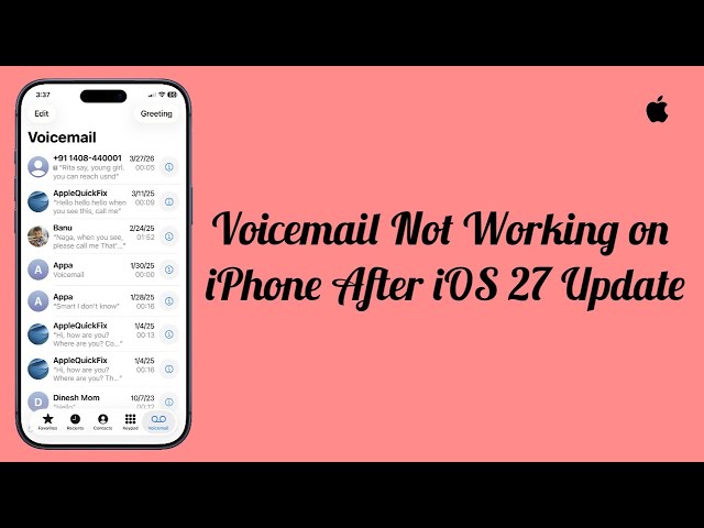 Voicemail Not Working on iPhone After iOS 27 Update? Here's the fix