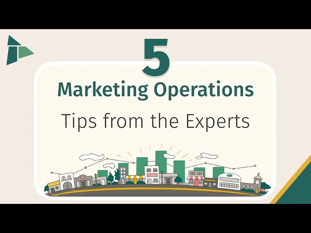 5 Marketing Operations Tips