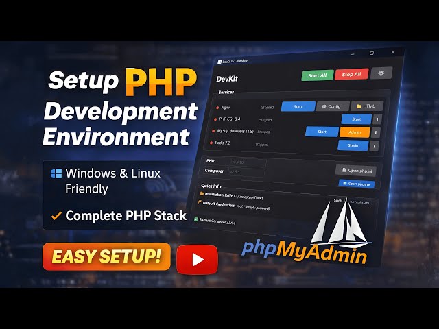 How to Setup PHP Development Environment Step by Step | PHP Setup Using DevKit