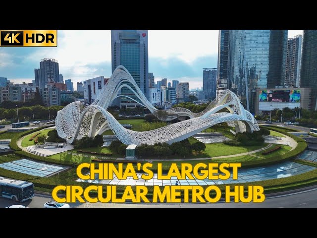 Inside Wuhan's Mind-Blowing Metro: The Largest Circular Underground Station in China! | 4K HDR