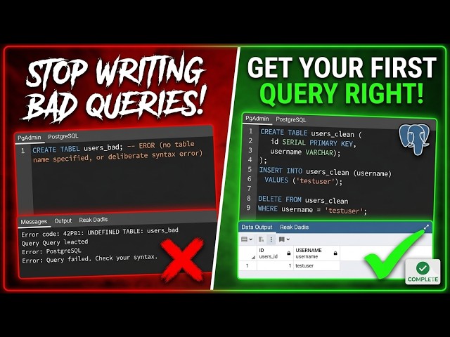 How to Create Your First Database Table in PostgreSQL: SQL Guide | The Analytics Flow