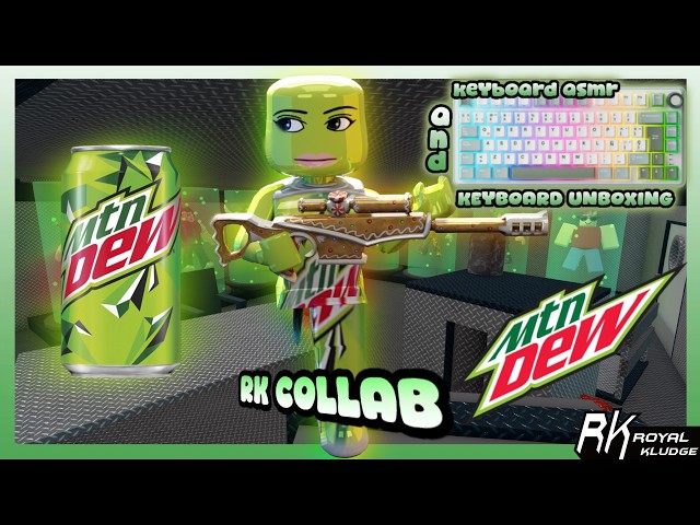 💚KEYBOARD UNBOXING + ASMR AS MOUNTAIN DEW 💚 (ROYAL KLUDGE COLLAB)