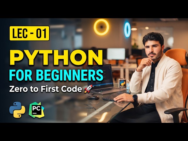 Python Programming Tutorial - Lecture 1: History, Uses, PyCharm Installation & Hello World