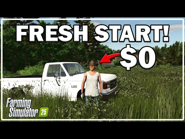Surviving The WILD With $0 In Farming Simulator 25!