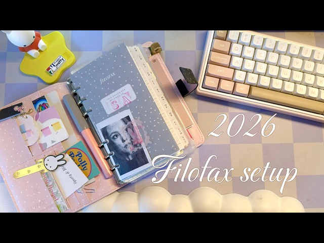 2026 filofax setup | how I use my hobonichi weeks in my filofax  .✦ ݁˖