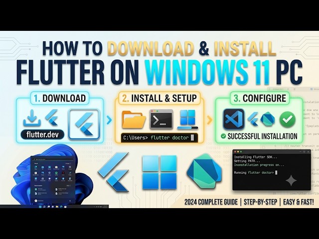 Full Setup Guide To Install Flutter in Windows 11