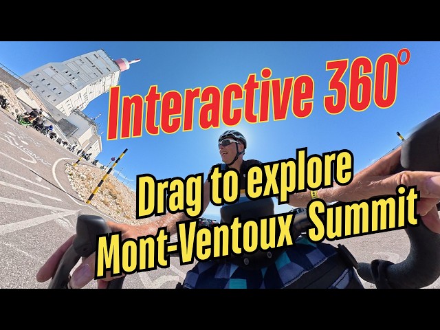 Mont Ventoux Summit Finish in 360° 🚴‍♂️| Tommy Simpson Memorial to the Summit