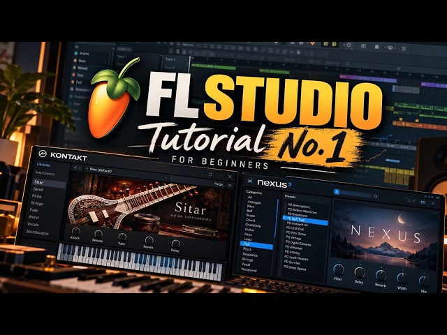 FL Studio Beginner Tutorial #1 | Sitar Type Beat From Scratch | Nexus + Kontakt