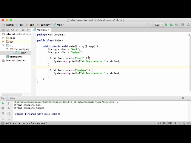 38.Java Tutorial - #38 - contains() Method